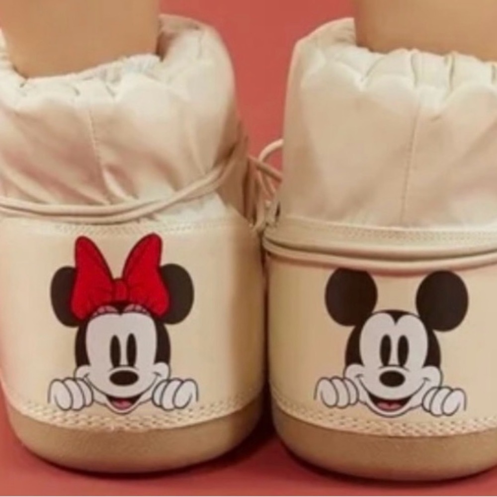 Disney Cream and Red Kids Shoes